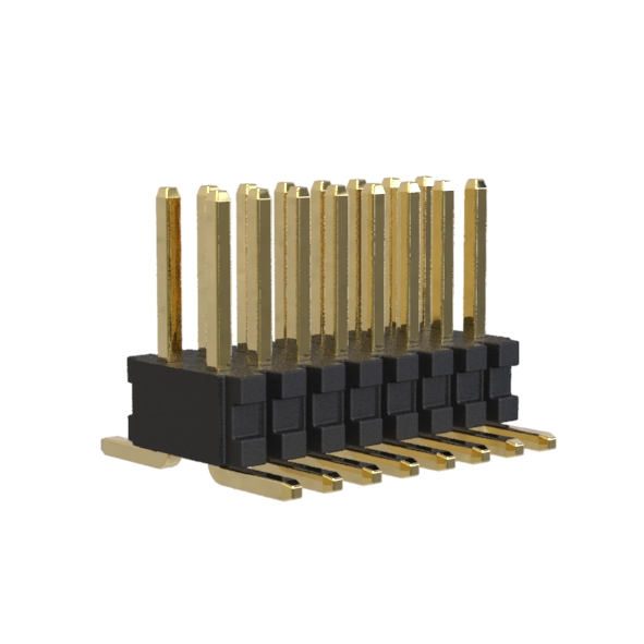 Open pin headers and Sockets for its, PCB/PCB (Board-to-Board) types with pitch 0,80x1,20 mm and sockets for them