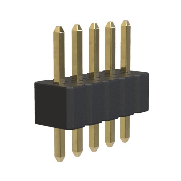 BL14065-11xxS-2.5 series, pin headers single row straight on PCB for mounting in holes,  1,27 , 1x50 pins