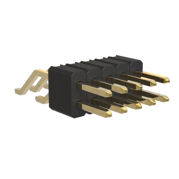 BL1415-12xxZ-1.5 series, pin headers double row SMD horizontal,  1,27x1,27 , 2x50 pins