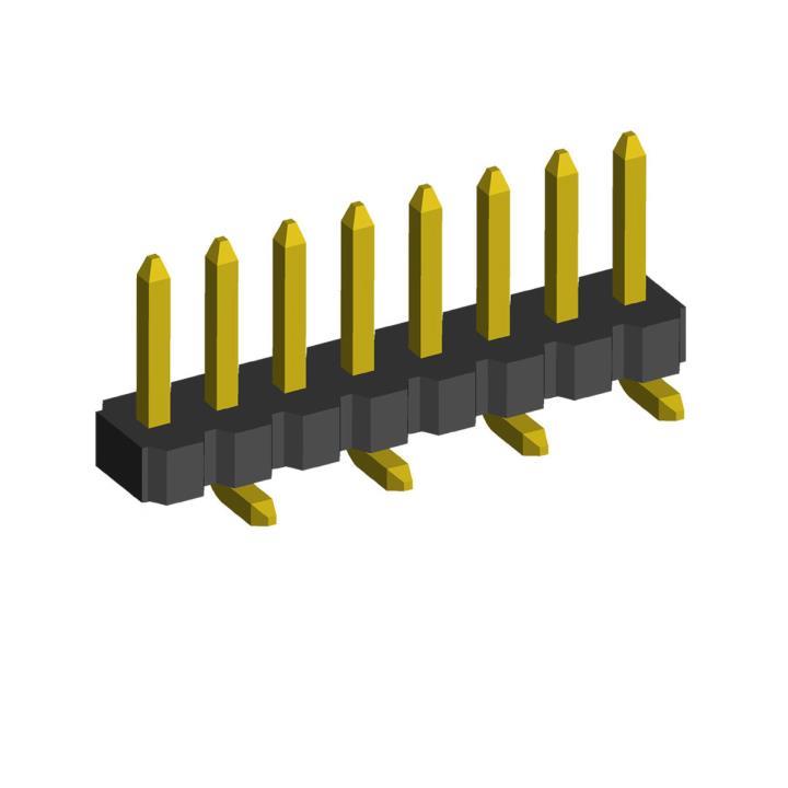 2199SA-XXG-SM-B2 series, pin headers  single row straight on PCB for surface (SMD) mounting,  1,27 , 1x50 pins