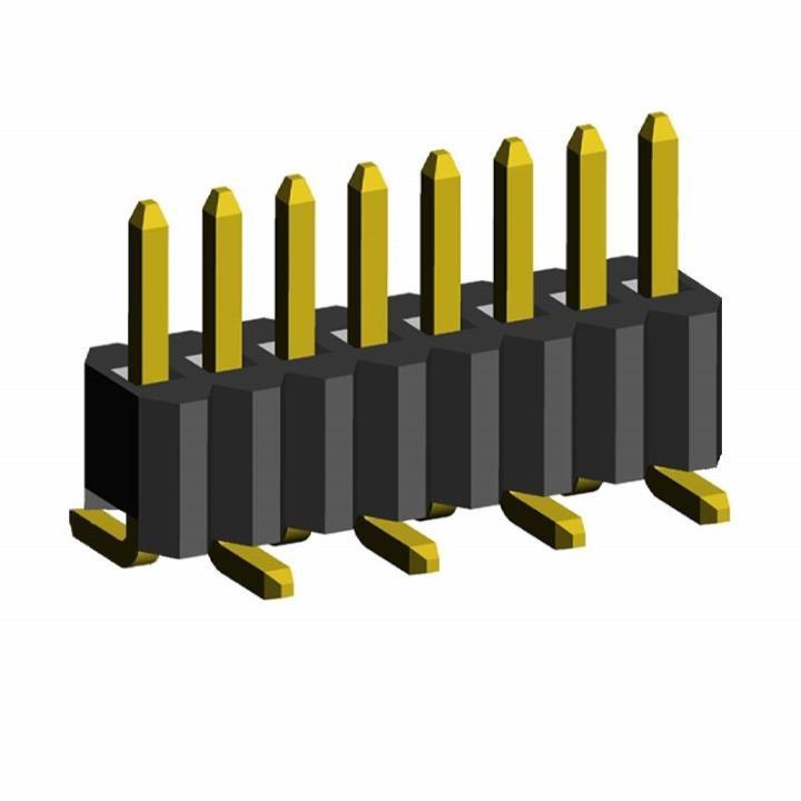 2206PA-XXG-SM-B2-XXXX series, plugs open straight single row for surface (SMD) mounting on the Board,  1,27 , 1x50 pins