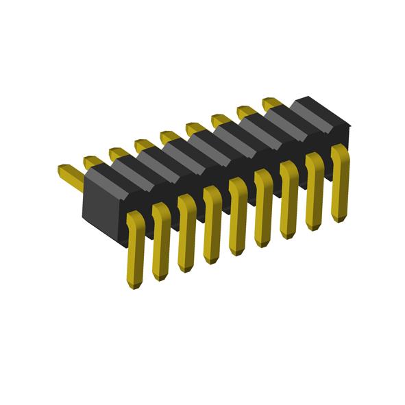 2206RPA-XXG-XXXXXX (PLL1.27-xxR) series, pin headers, single row,  angle for mounting in holes,  1,27 , 1x50 pins