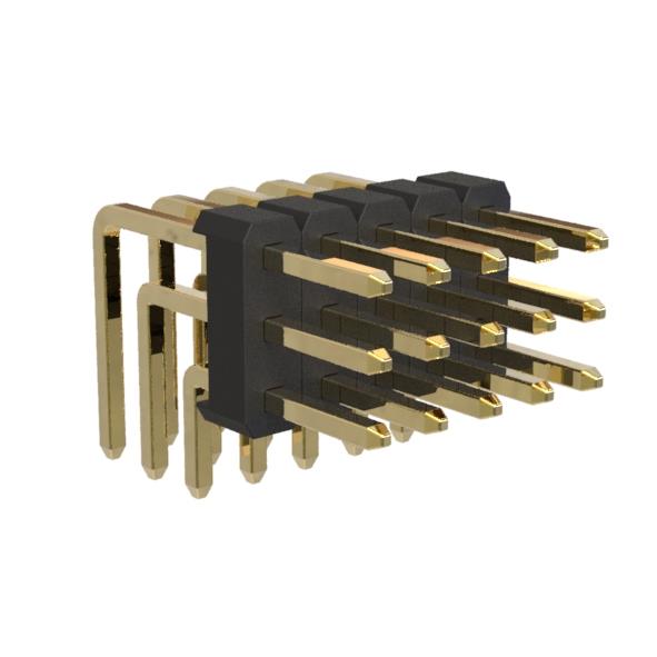 BL1315-13xxR-1.5 series, plugs, three-row, angular, pitch 2,0x2,0 mm, 3x40 pins