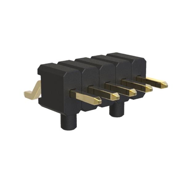 BL1315-11xxZ-PG-1.5 series, single-row pin plugs for surface mounting (SMD) horizontal with guides in the Board, pitch 2,0 mm, 1x40 pins