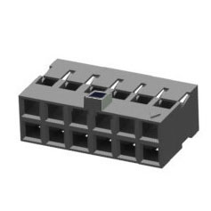 KR2006H-2xXXP-2 series, cases of double-row sockets with a key on a wire, pitch 2,0x2,0 mm, 2x21 pins