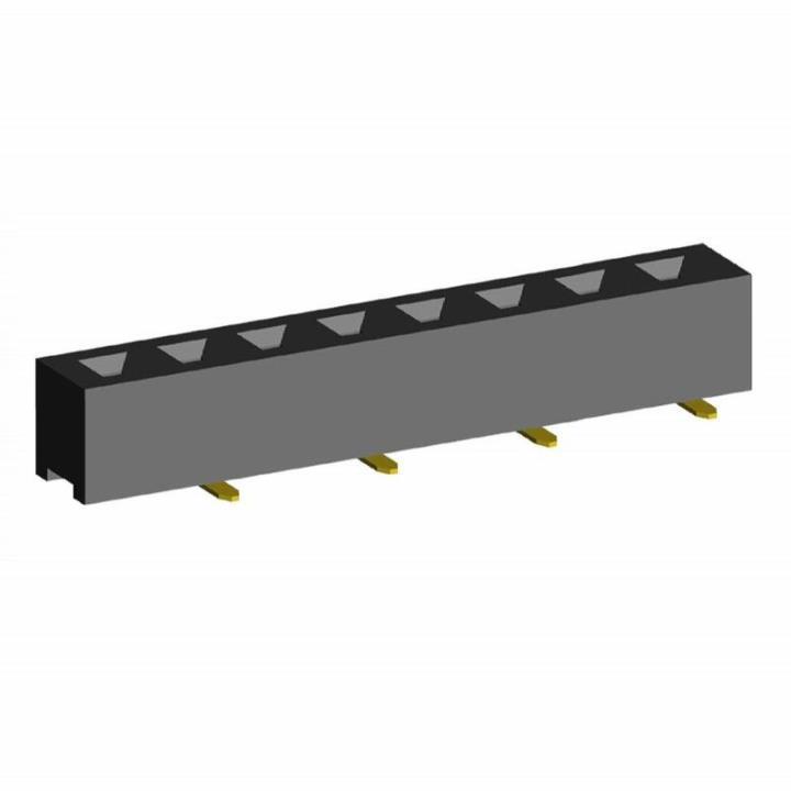 2209SM-XXG-B1 series, straight single row sockets for surface mounting (SMD) , pitch 2,0 mm, 1x40 pins