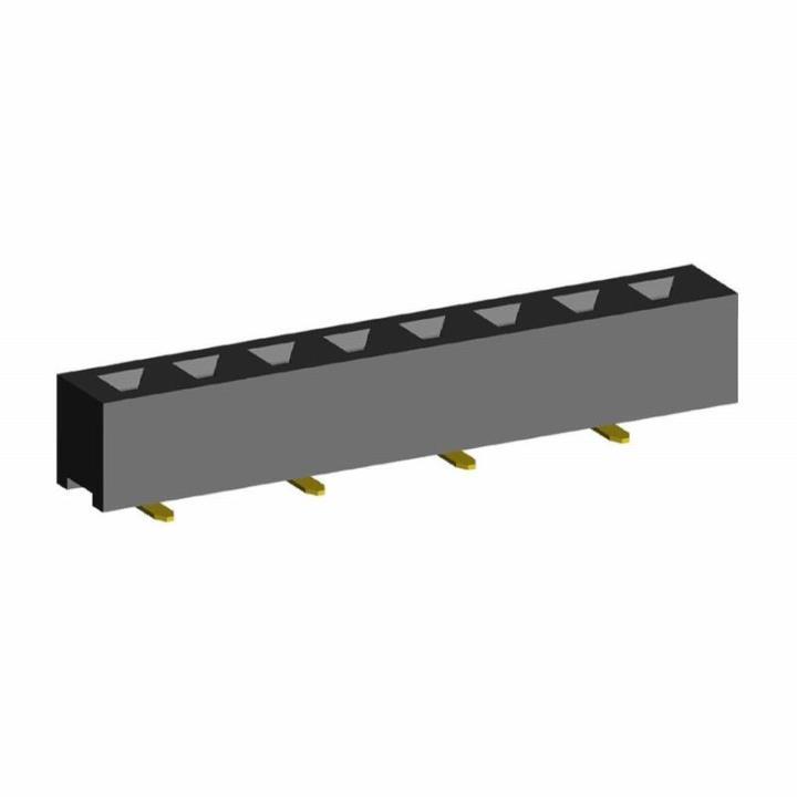 2209SM-XXG-B2 series, straight single row sockets for surface mounting (SMD) , pitch 2,0 mm, 1x40 pins