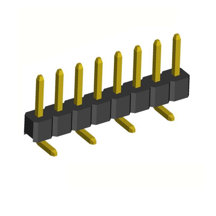 2210SM-XXG-B1-XXXX series, plugs pin open straight single row on Board for surface (SMD) mounting, pitch 2,0 mm, 1x40 pins