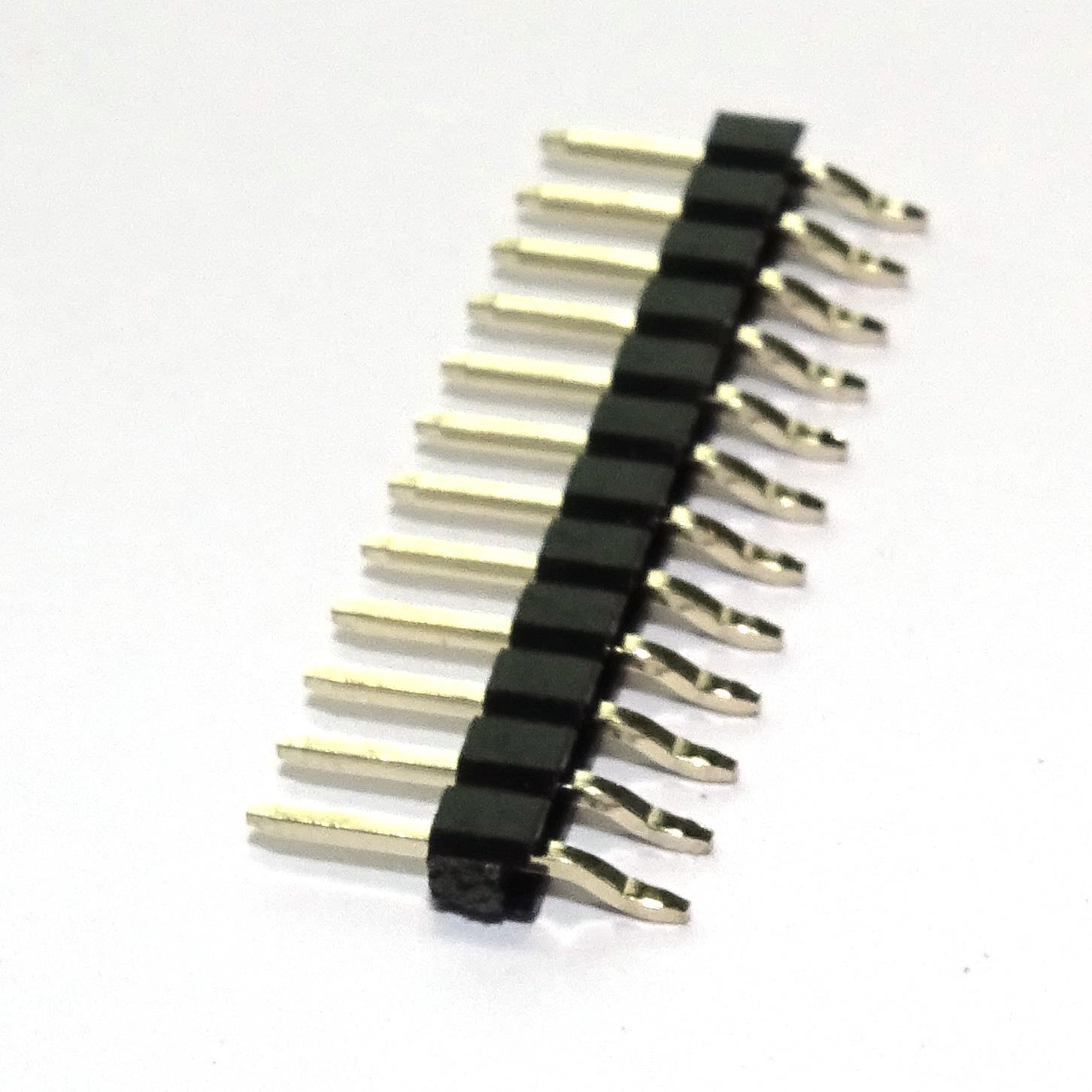 DS1025-04-XX series, plugs, pin, open, single row, for surface mounting (SMD) , pitch 2,0 mm, 1x40 pins