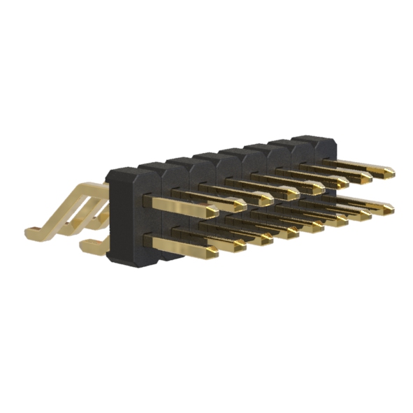 BL1225-12xxZ series, double-row SMD horizontal pin headers, pitch 2,54x2,54 mm, 2x40 pins