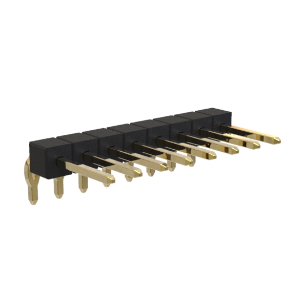 BL1A25-11xxR series, pin headers, single row, corner, pitch 2,54 mm, 1x40 pins