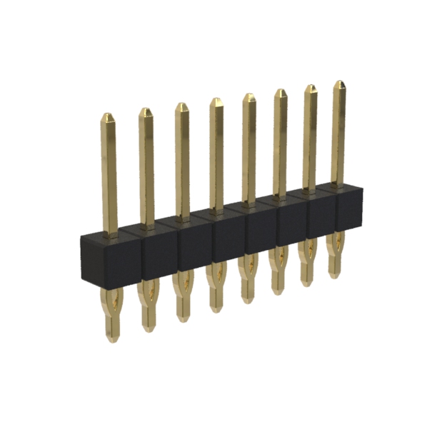 BL1A25-11xxS series, pin headers, single row, straight, pitch 2,54 mm, 1x40 pins