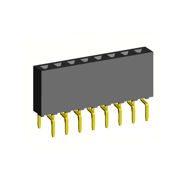 2212TB-XXG-85-05-K0 series, single-row straight sockets on the board for mounting in holes, pitch 2,54 mm, 1x40 pins