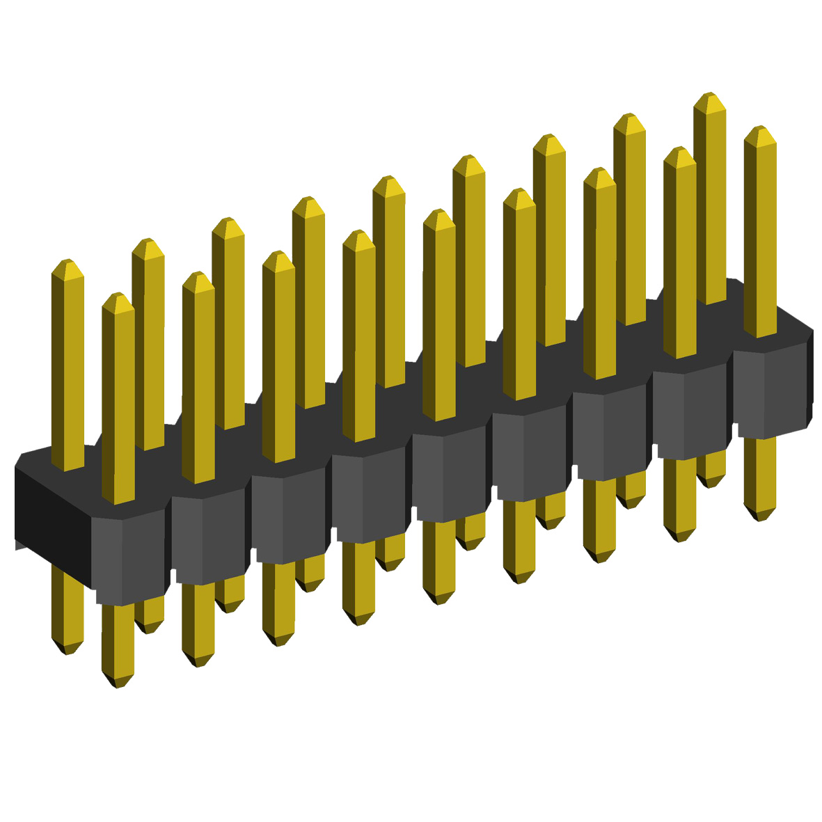 Open pin headers and Sockets for its, PCB/PCB (Board-to-Board) types with pitch 2,54x2,54 mm and sockets for them
