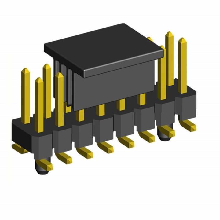 2213SM-XXG-XXXX-CG series, pin headers with guide to the cost for surface (SMD) mounting with a grip, pitch 2,54x2,54 mm, 2x40 pins