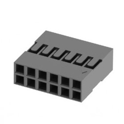 2226B-XX (BLD-XX) series, double row sockets housings for the wire, pitch 2,54x2,54 mm, 2x21 pins