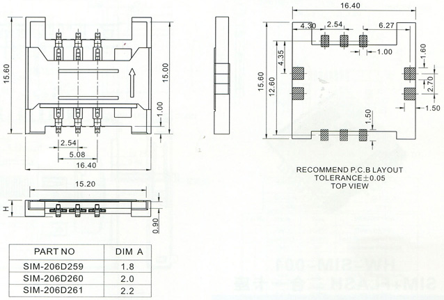 Card Series Connector