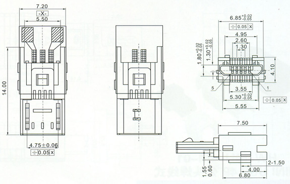 Micro USB Series Connector