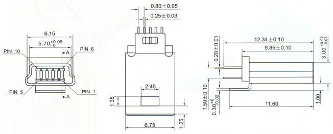 Mini USB Series Connector