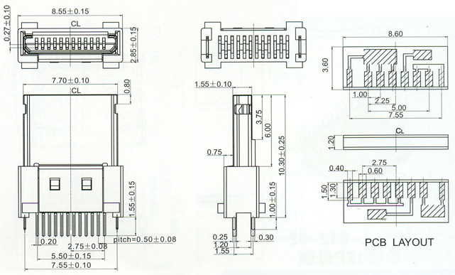 Mini USB Series Connector