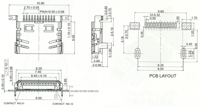 Mini USB Series Connector