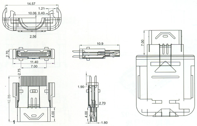 Mini USB Series Connector