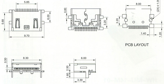 Mini USB Series Connector