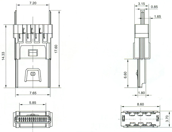 Mini USB Series Connector