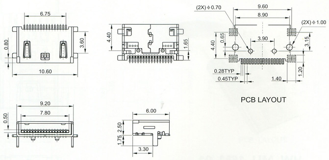 Mini USB Series Connector