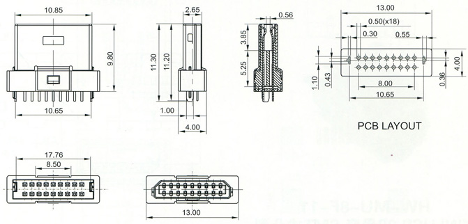 Mini USB Series Connector