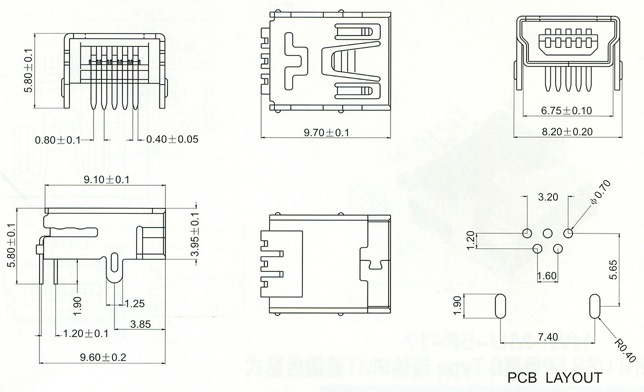 Mini USB Series Connector