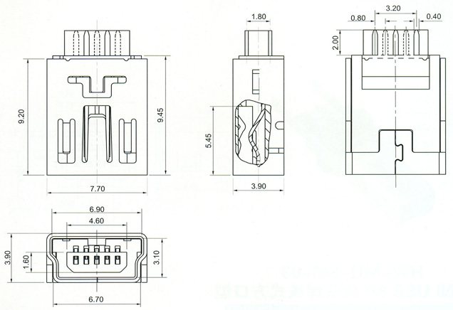 Mini USB Series Connector