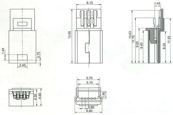 Mini USB Series Connector