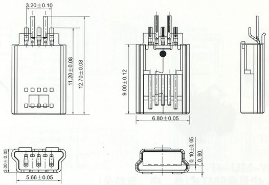 Mini USB Series Connector