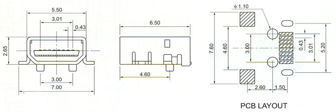 Mini USB Series Connector