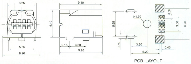 Mini USB Series Connector