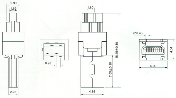 Mini USB Series Connector