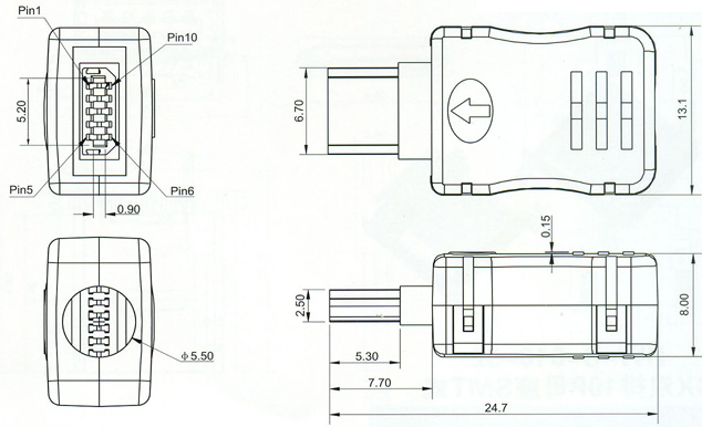 Mini USB Series Connector