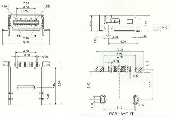 Mini USB Series Connector