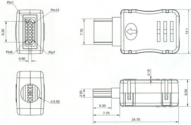 Mini USB Series Connector