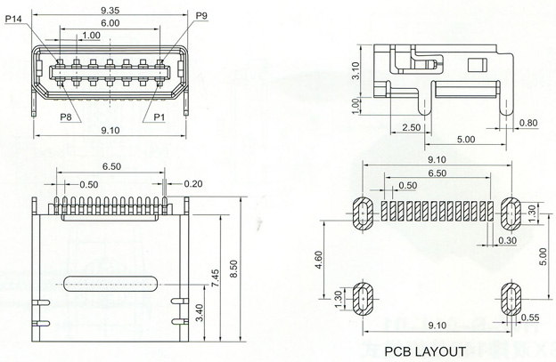 Mini USB Series Connector