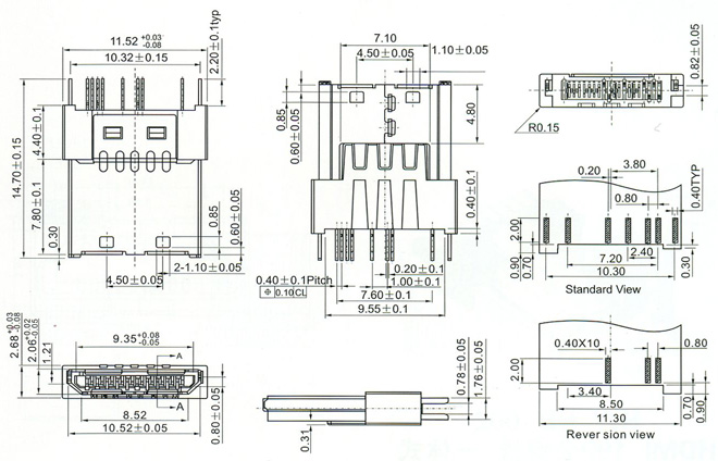 Mini USB Series Connector