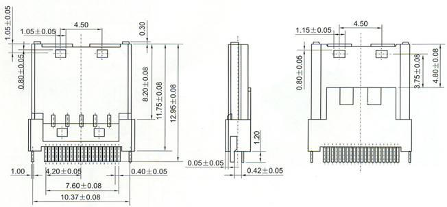 Mini USB Series Connector