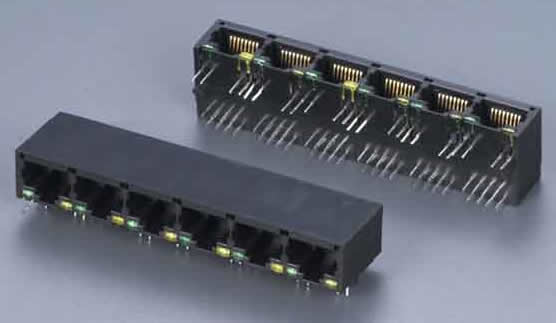 SK02-611007NL / RJ45 With Integrated Magnetics / Modular Jack / Connectors