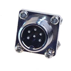 plug into device with square flange