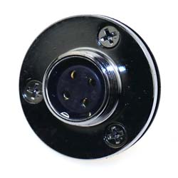 socket with flange on device