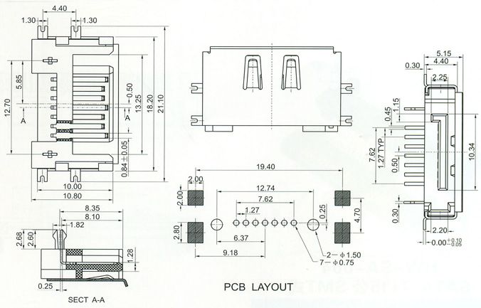 SATA Series Connector