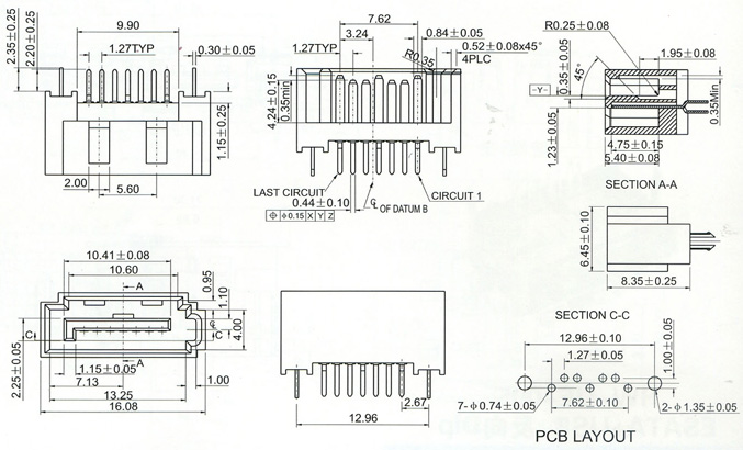 SATA Series Connector