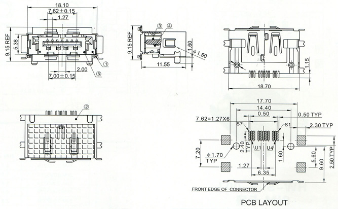 SATA Series Connector