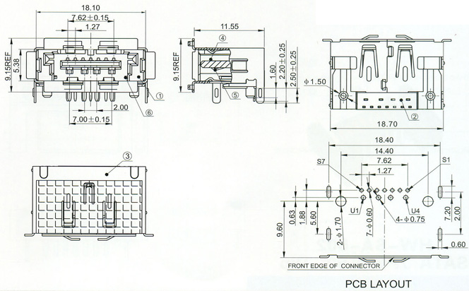 SATA Series Connector